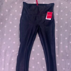 SPANX FAUX LEATHER LEGGINGS (BRAND NEW WITH TAGS)